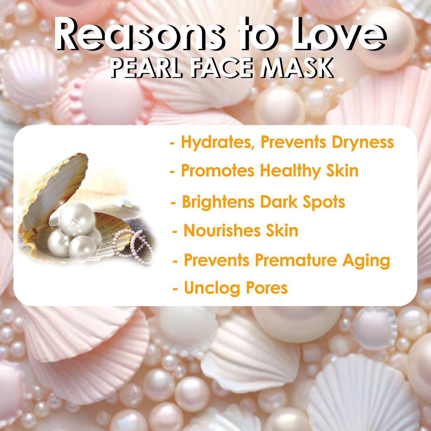 Pink Root Pearl Mask Enriched with Pearl Ash 500gm - Reduce Pores, Brightening & Deep Cleansing Pearl Facial Mask 