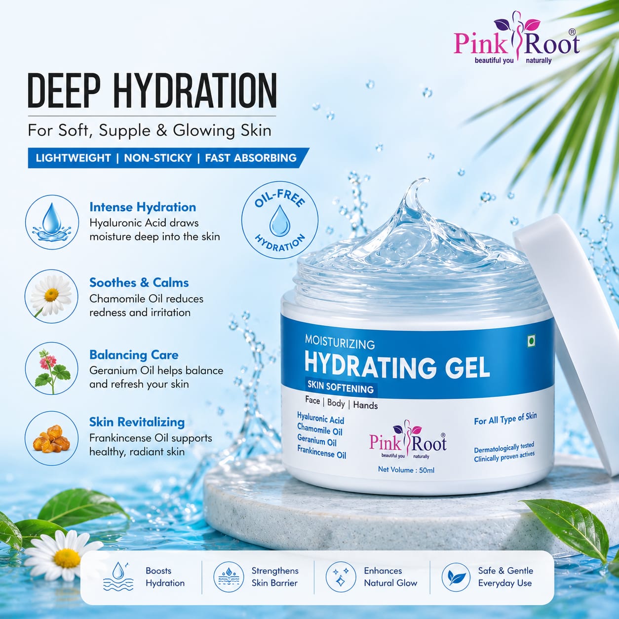 Sale Price Live ! Pink Root Hydrating Gel Moisturizer 50ml