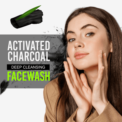 Activated Charcoal Deep Cleansing Face Wash|Blackhead Removal,Detan,Skin Brightens,Pollution Free Skin,Anti Aging