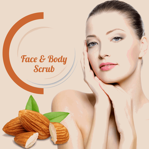 Almond Face & Body Scrub for Men and Women 100gm
