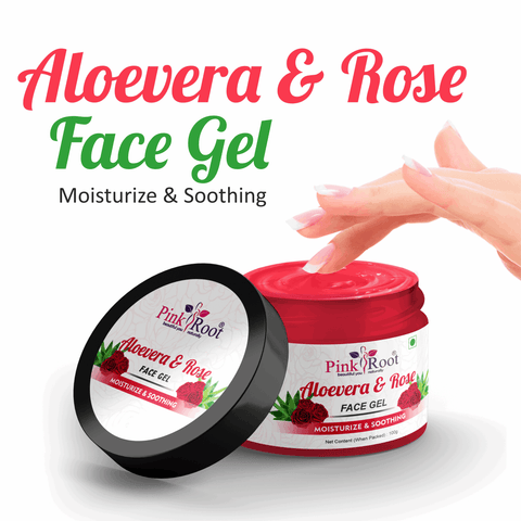 Aloevera & Rose Face Gel Moisturize and Soothing 100ml