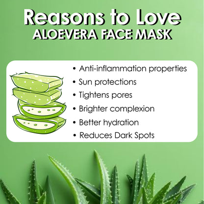 Pink Root Aloevera Mask Enriched with natural Aloevera (500 ml) for Acne Control, Pimples Control & Removes dead Cells