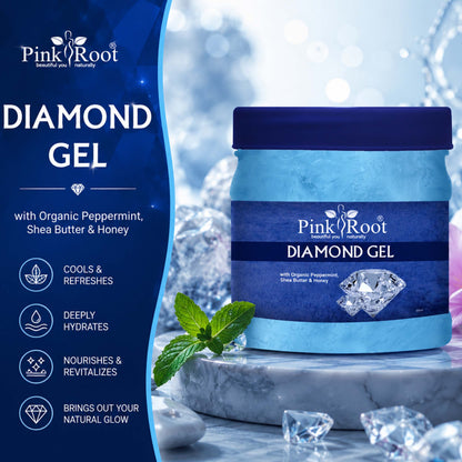 Pink Root Diamond Face And Body Gel |Skin Whitening, Tightening & Dark Spot Removal Face Gel (500 ml)