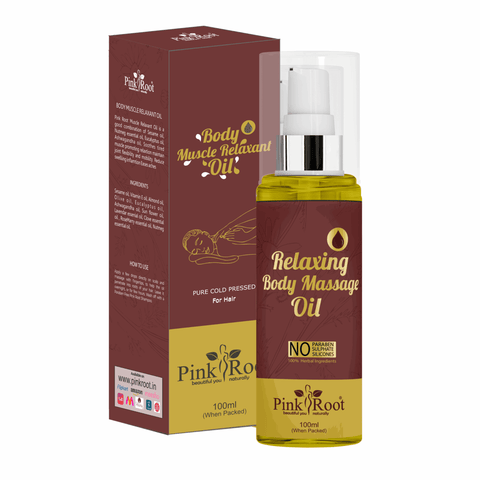 Body Muscle  Relaxant Oil with Almond Oil & Rose Petals|Body Oil for Soft, Smooth & Summer Glowing Skin|Women & Men 100ml