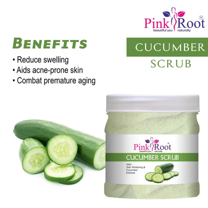 Cucumber Facial Kit Pack of 4 ( Scrub, Massage Cream, Massage Gel, Face Pack) 500ml Each For All Skin Type