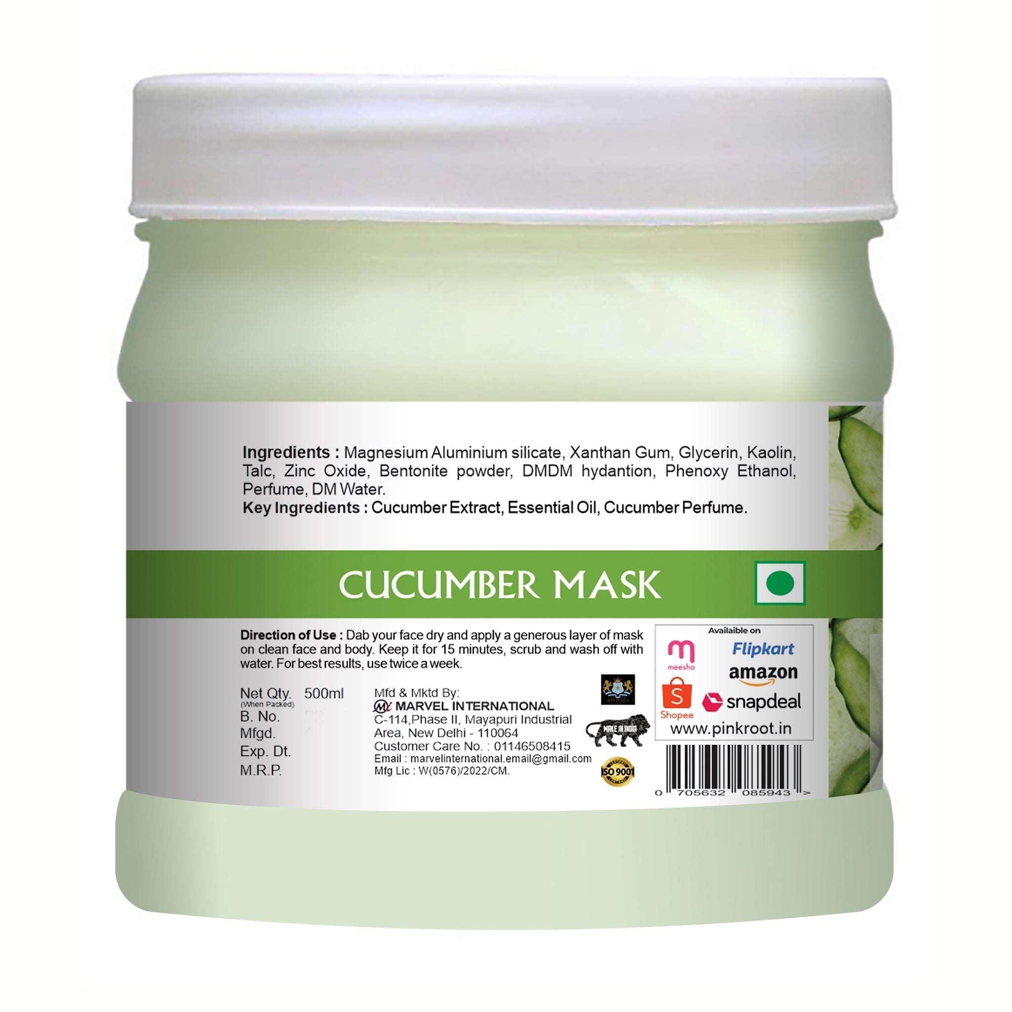 Cucumber Mask Enriched with Cucumber extract 500gm