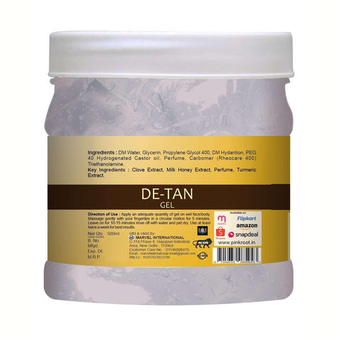De-Tan Gel Enriched with Clove Oil & Milk Honey extract 500ml