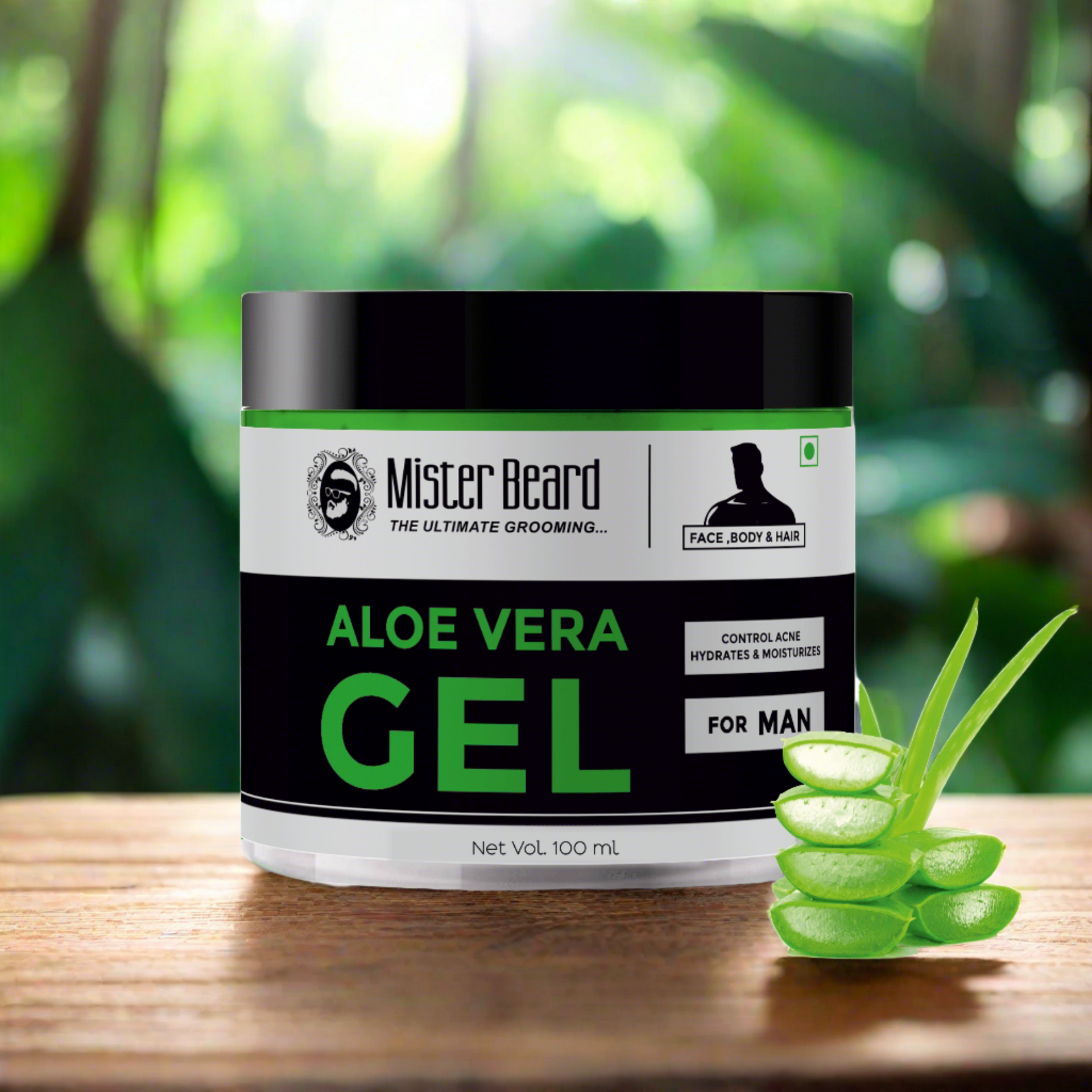 Mister Beard Aloe Vera Face Gel Moisturizer 100ml  Pink Root