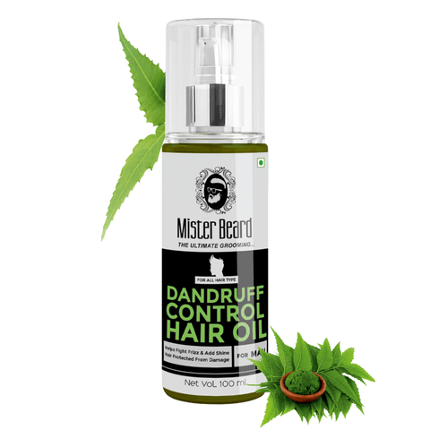 Mister Beard Dandruff Control Hair Oil |Removes Dandruff, Prevents Itching, Scalp Nourishment |Hair Oil for Men 100ml - Pink Root