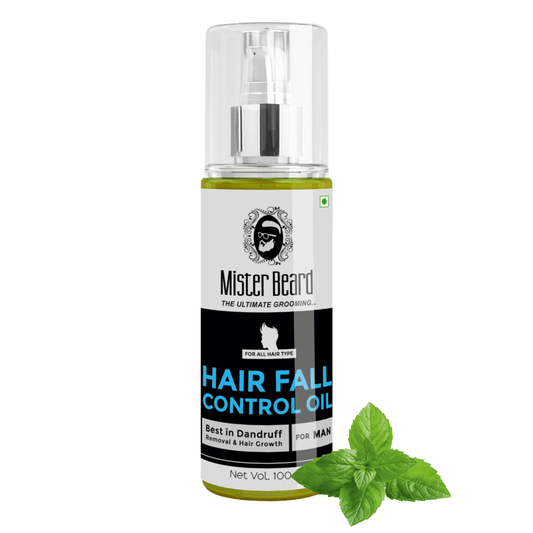 Mister Beard Hair Fall Control Oil|Controls Hair Fall. Nourishes Scalp|Boosts Hair Growth, Contains Ginger, Rosemary, Thuja Extracts|Non-Sticky Formula,Suitable for Men & Women,100ml - Pink Root