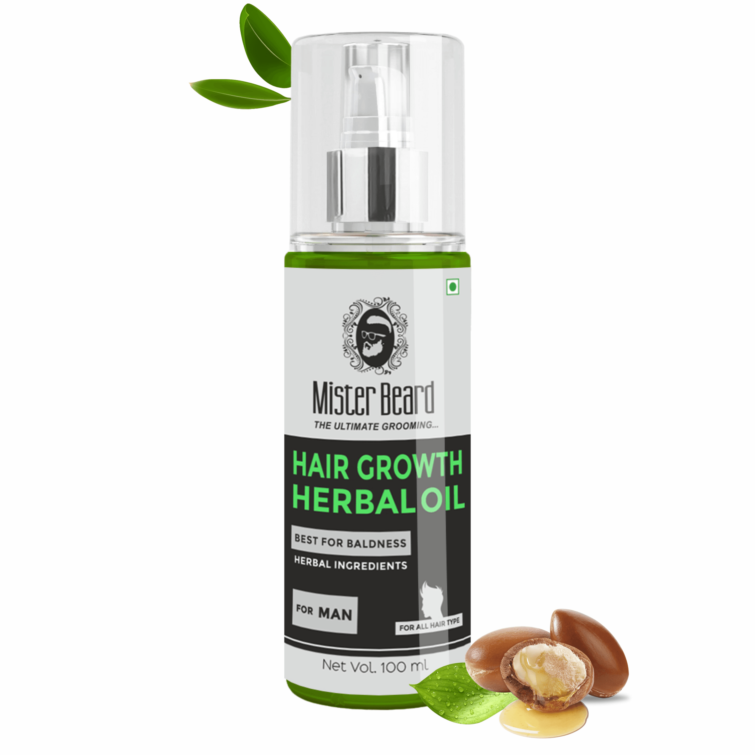 Mister Beard Hair Growth Herbal Oil|Boosts Follicles|Hair Oil With Growth Action | Guaranteed Hair Growth by Using for 3 months | Stimulates the Roots & Prevents Baldness,100ml - Pink Root