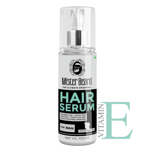 Mister Beard Hair Serum 100ml|For Smooth, Frizz Free & Glossy Hair - Pink Root