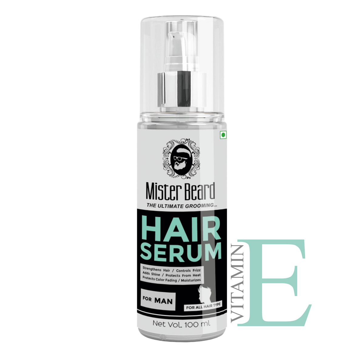 Mister Beard Hair Serum 100ml|For Smooth, Frizz Free & Glossy Hair - Pink Root