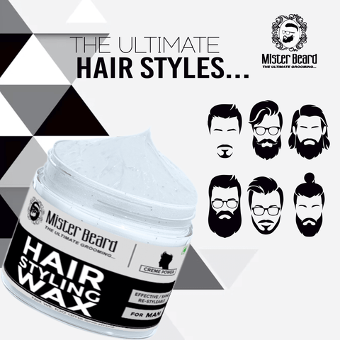 Mister Beard Hair Styling Wax Creme Power 100gm - Pink Root