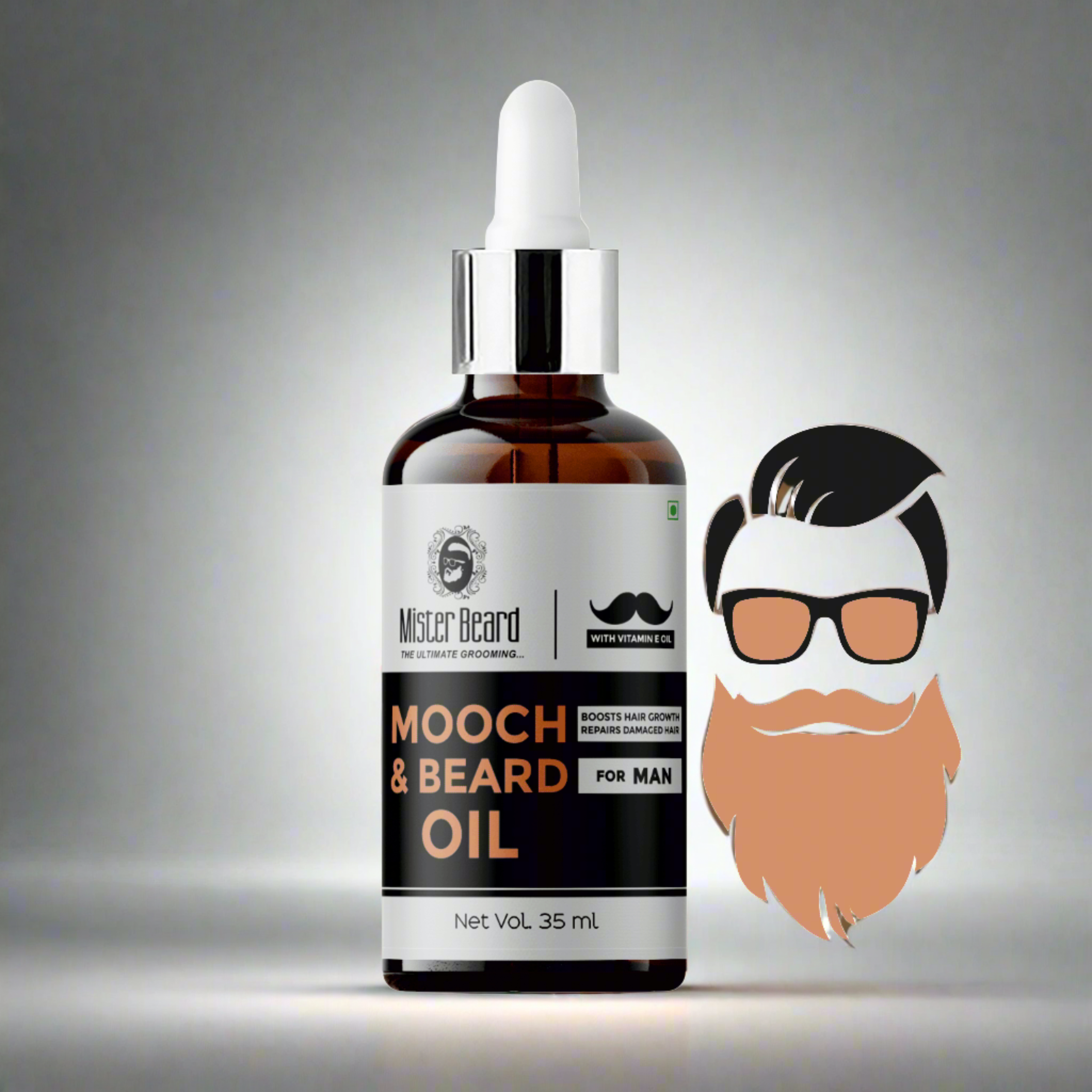 Mooch And Beard Growth Oil