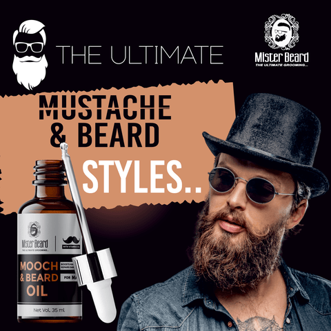 Mister Beard Mooch & Beard Oil 35ml, for growth of hairs - Pink Root
