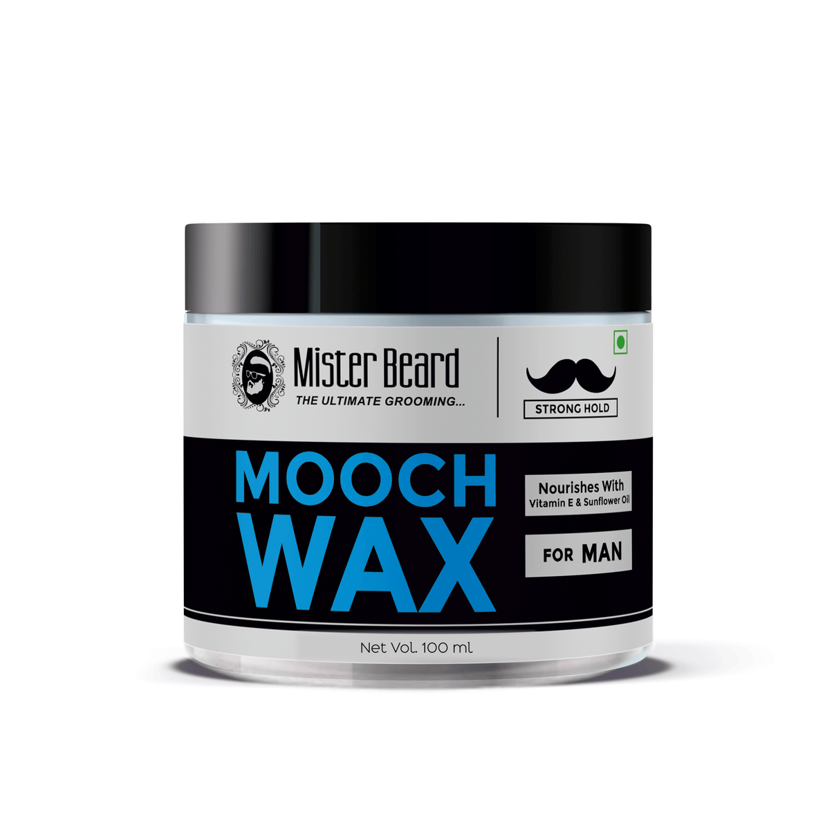 Mister Beard Mooch Wax 100gm, For Glossy Look with Extra Hold Pink Root