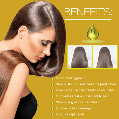 Olive Oil for Hair & Skin - Prevents Hair Loss Hair Oil 100ml - Pink Root