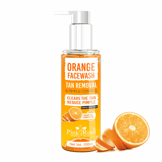 Orange Face Wash for Tan removal| Pimple control 100ml - Pink Root