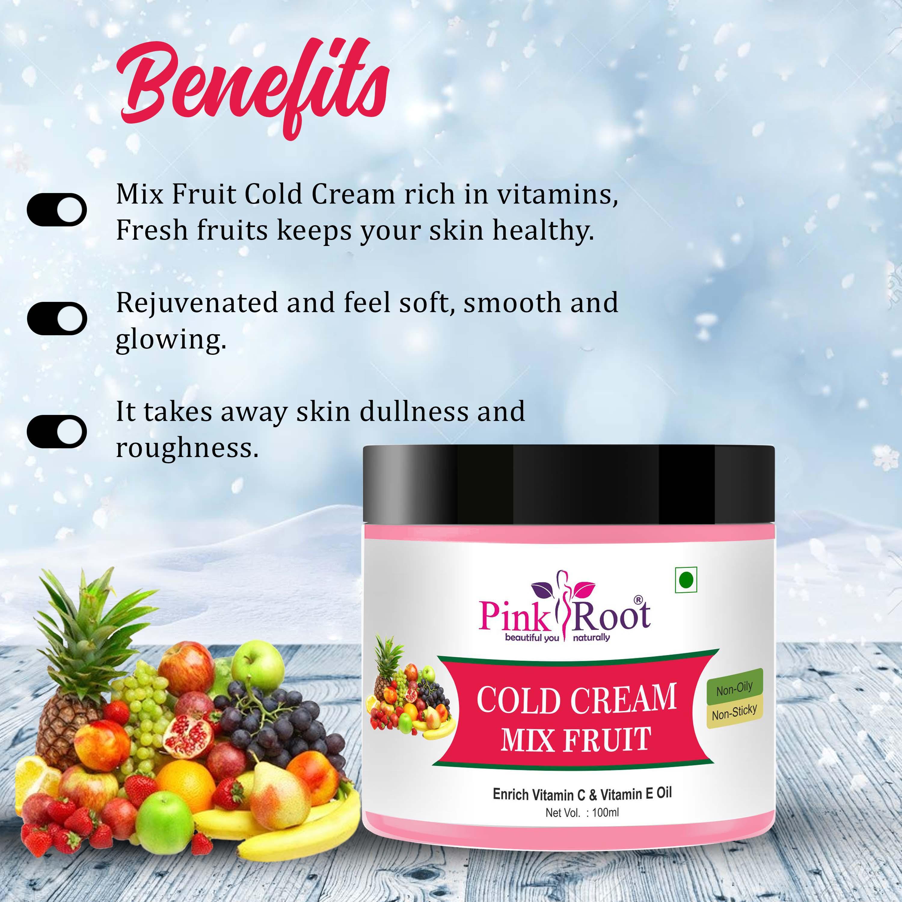 Pink Root Mix Fruit Cold Cream -100ml,500ml - Pink Root