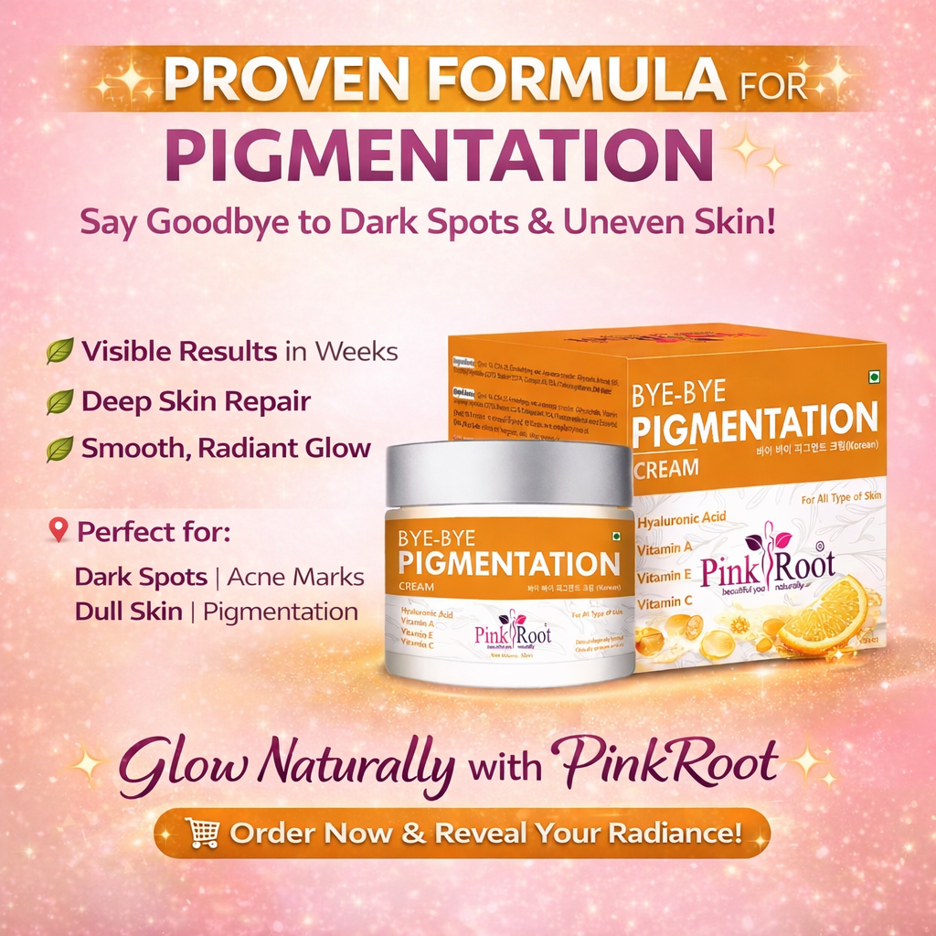 Pigmentation Removal Cream by Pink Root 50ml - Reduce pigmentation, dark spots, blemishes & scars