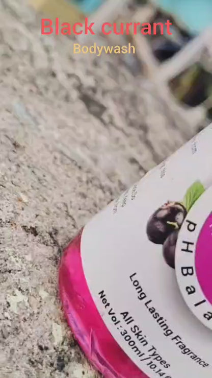 Pink Root Black Currant Body Wash Shower Gel | Moisturised Skin & Radiant Glow, rich aroma refreshes, leaving skin soft (300ml).