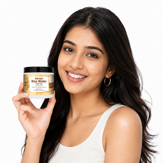 Pink Root Rice Water Face Gel 100ml, Removes Excess Oil, Glass Looking Skin, Acne Controls