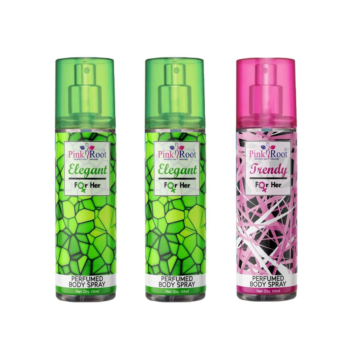 Elegant & Trendy Perfumed Body Spray for Women, Pack of 3