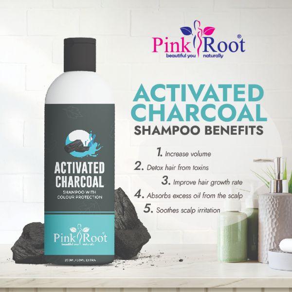 Activated Charcoal Shampoo 250ml - Pink Root