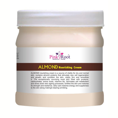 Almond Nourishing Cream with Almond Oil 500ml - Pink Root