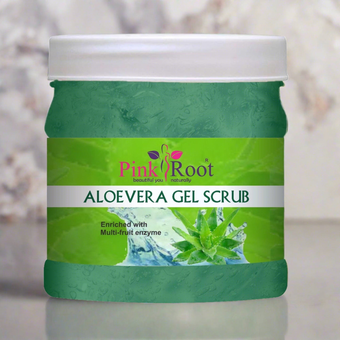 Aloevera Gel scrub Enrich with multi enzymes fruit