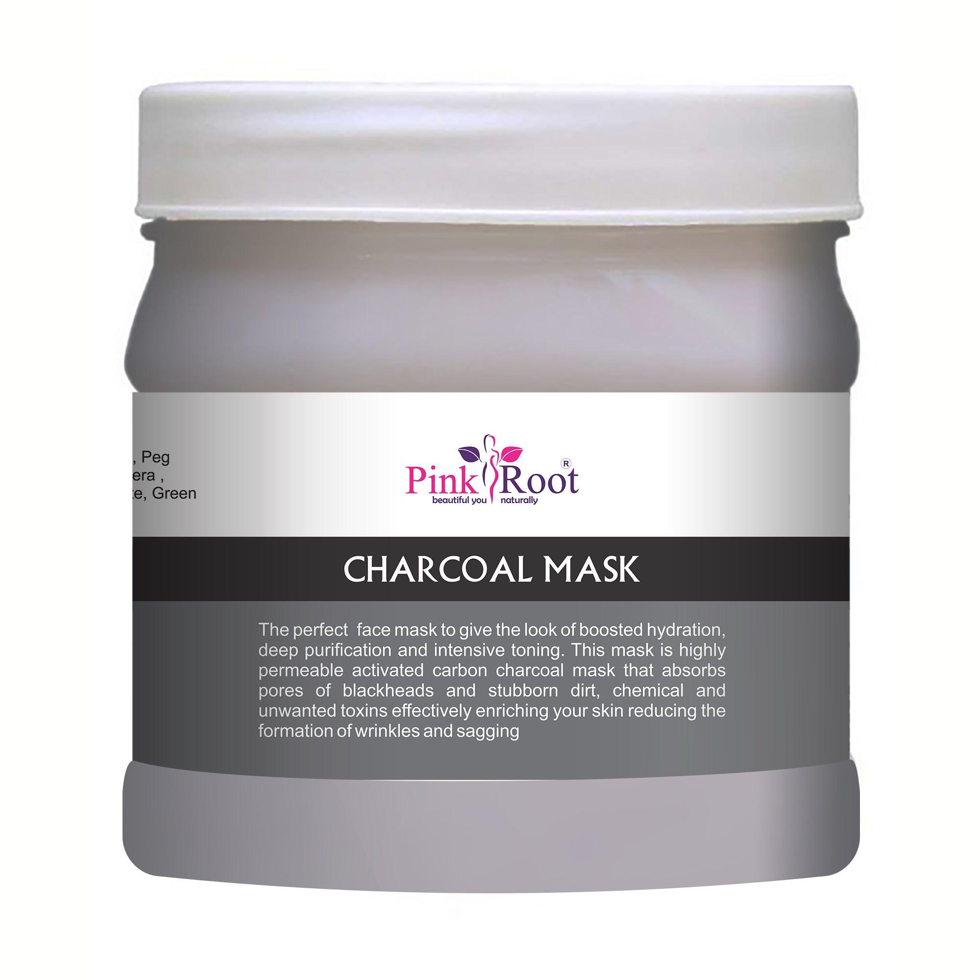 Charcoal Mask Smooths Purify Moisturises 500gm - Pink Root