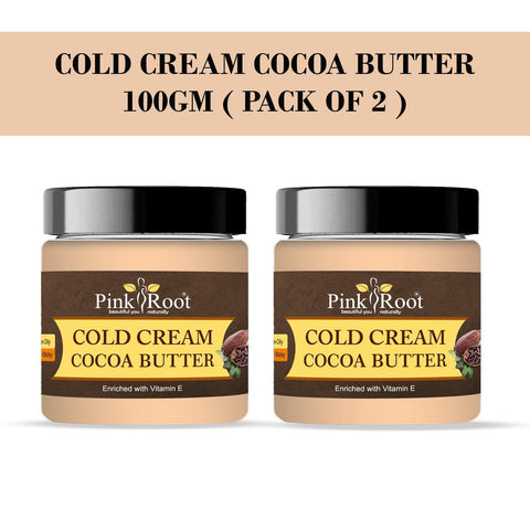 Cold Cream with Cocoa Butter 100gm (Pack of 2) - Pink Root