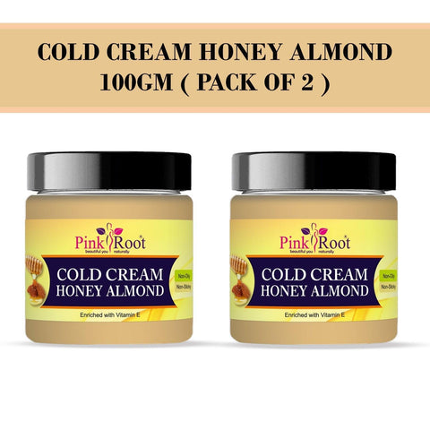 Cold Cream with Honey Almond 100gm ( Pack of 2 ) - Pink Root