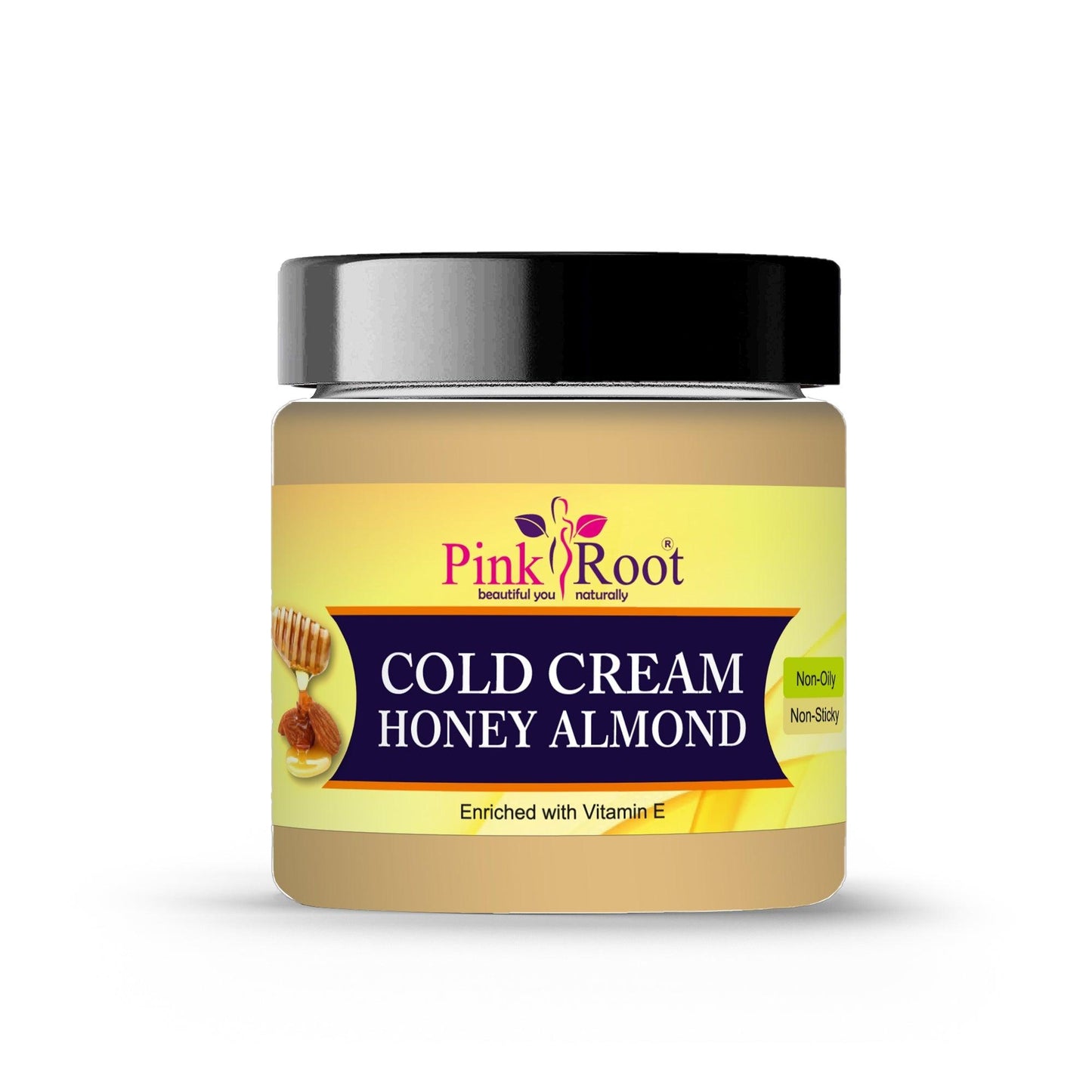Cold Cream with Honey & Almond 100gm - Pink Root