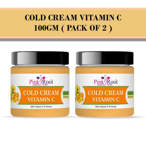 Cold Cream with Vitamin C 100gm ( Pack of 2 ) - Pink Root