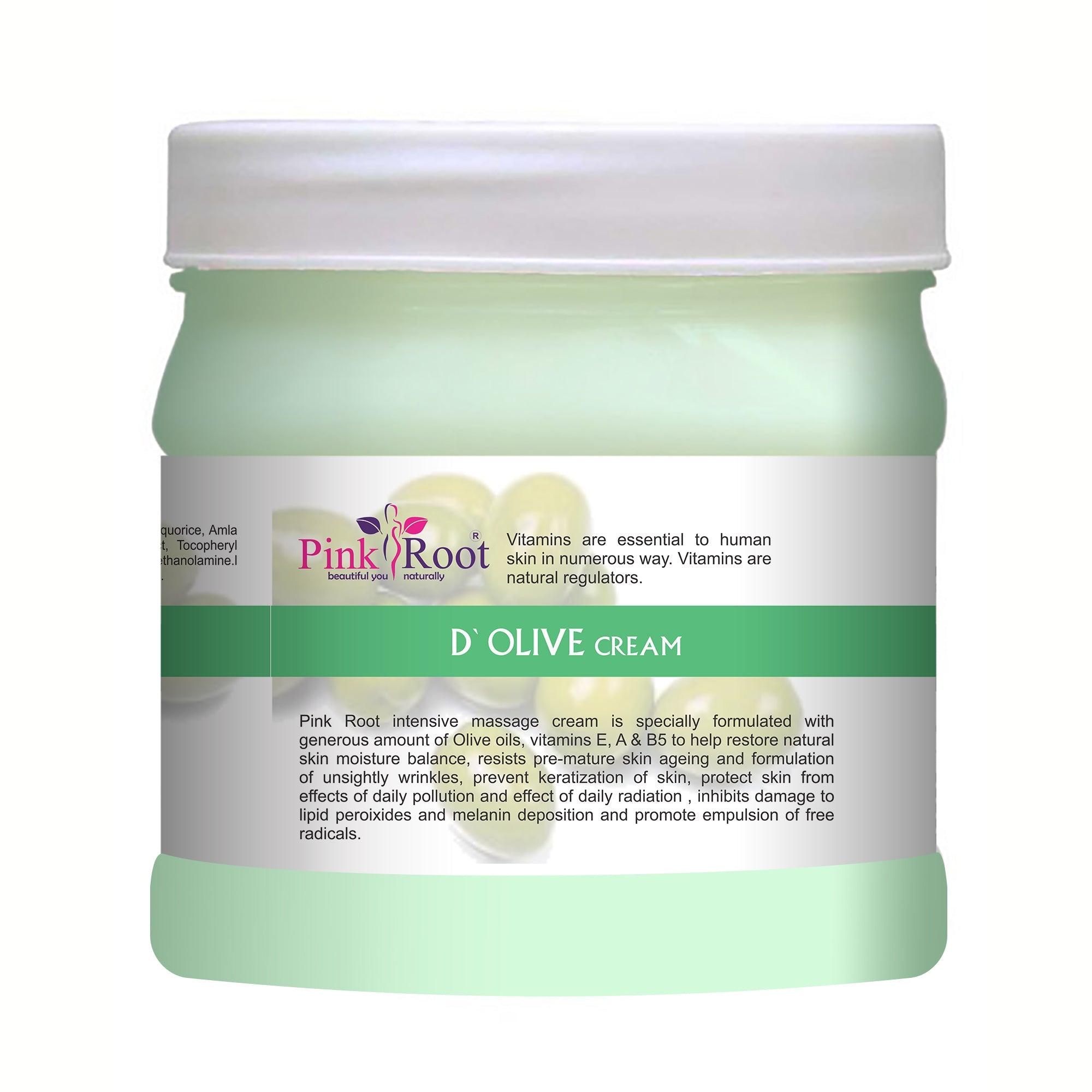 D'Olive Massage Cream 500ml - Pink Root