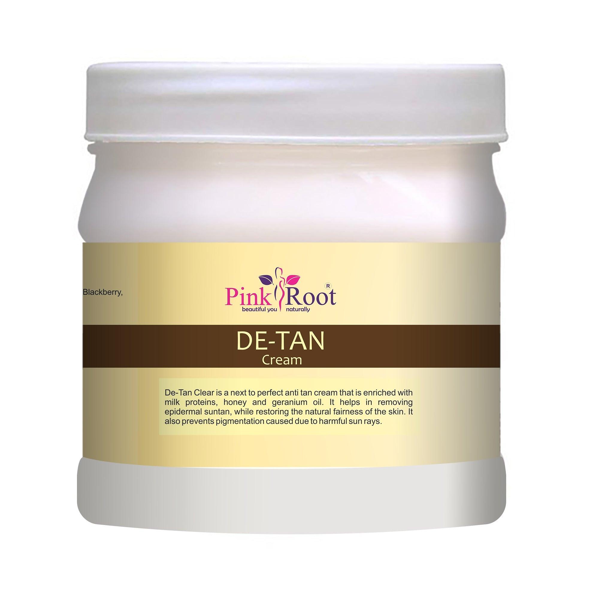 De-Tan Cream Enriched with Milk & Honey extract 500ml - Pink Root