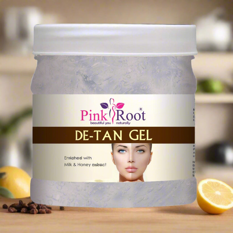 De-Tan Gel Enriched with Clove Oil & Milk Honey extract 500ml - Pink Root
