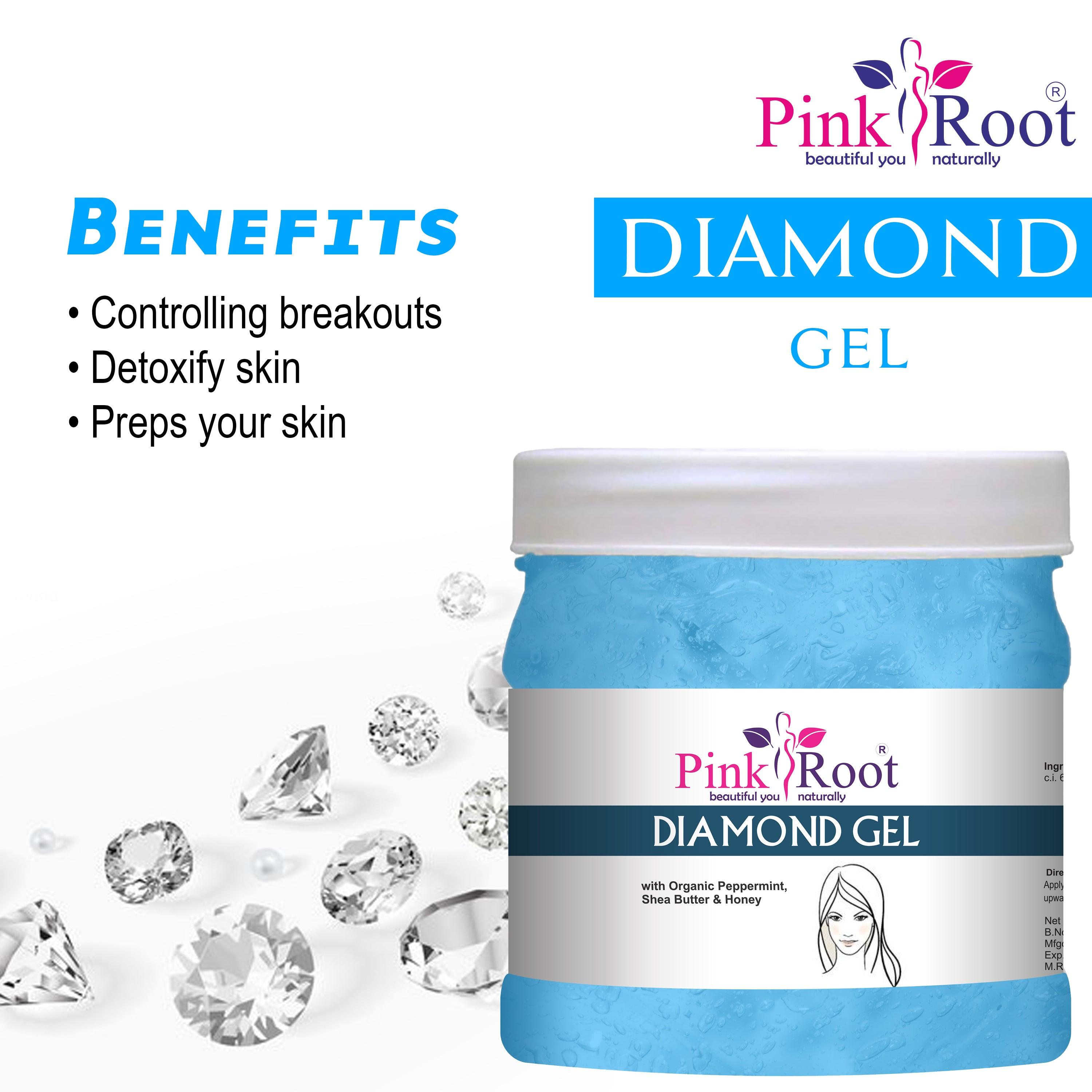 Diamond Gel 500ml enriched with Aloe vera Extract - Pink Root