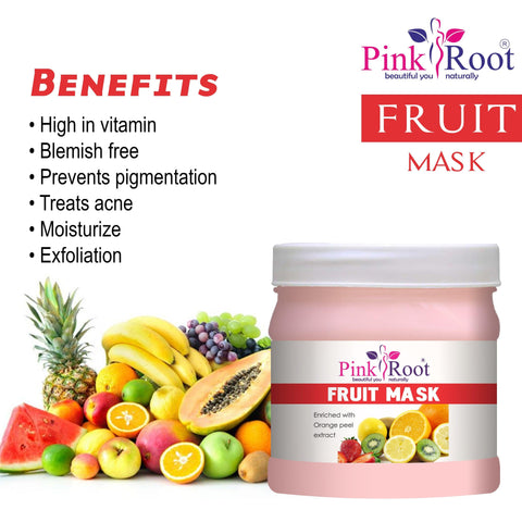 Fruit Mask Enriched with Orange Peel Extract 500gm - Pink Root