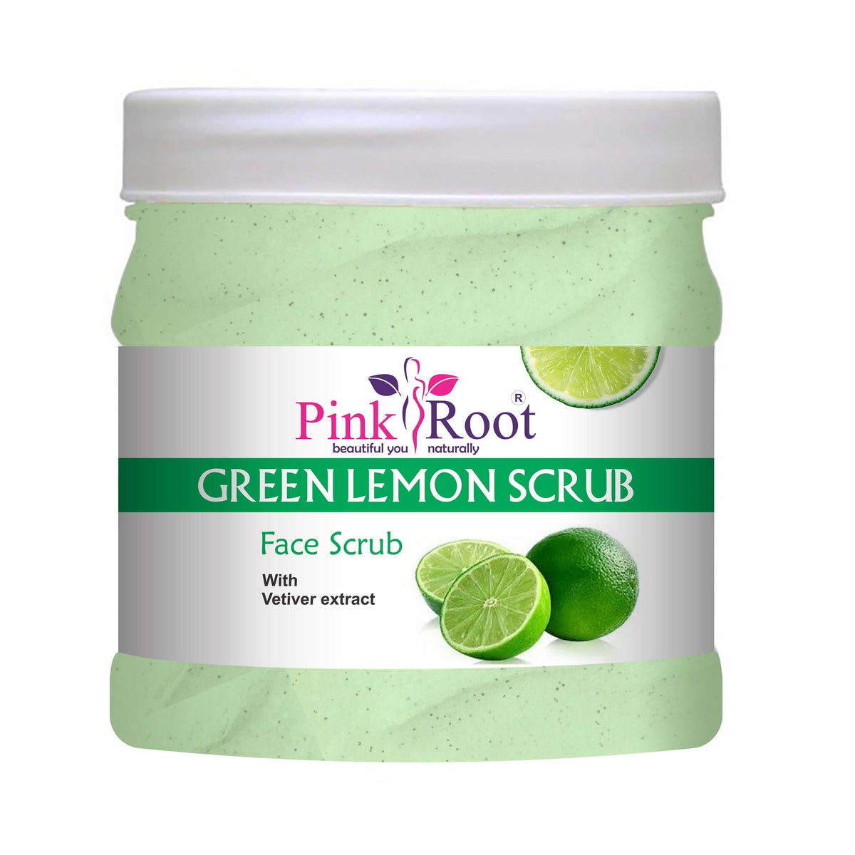 Green Lemon Scrub Face Scrub With Vetiver extract 500ml - Pink Root