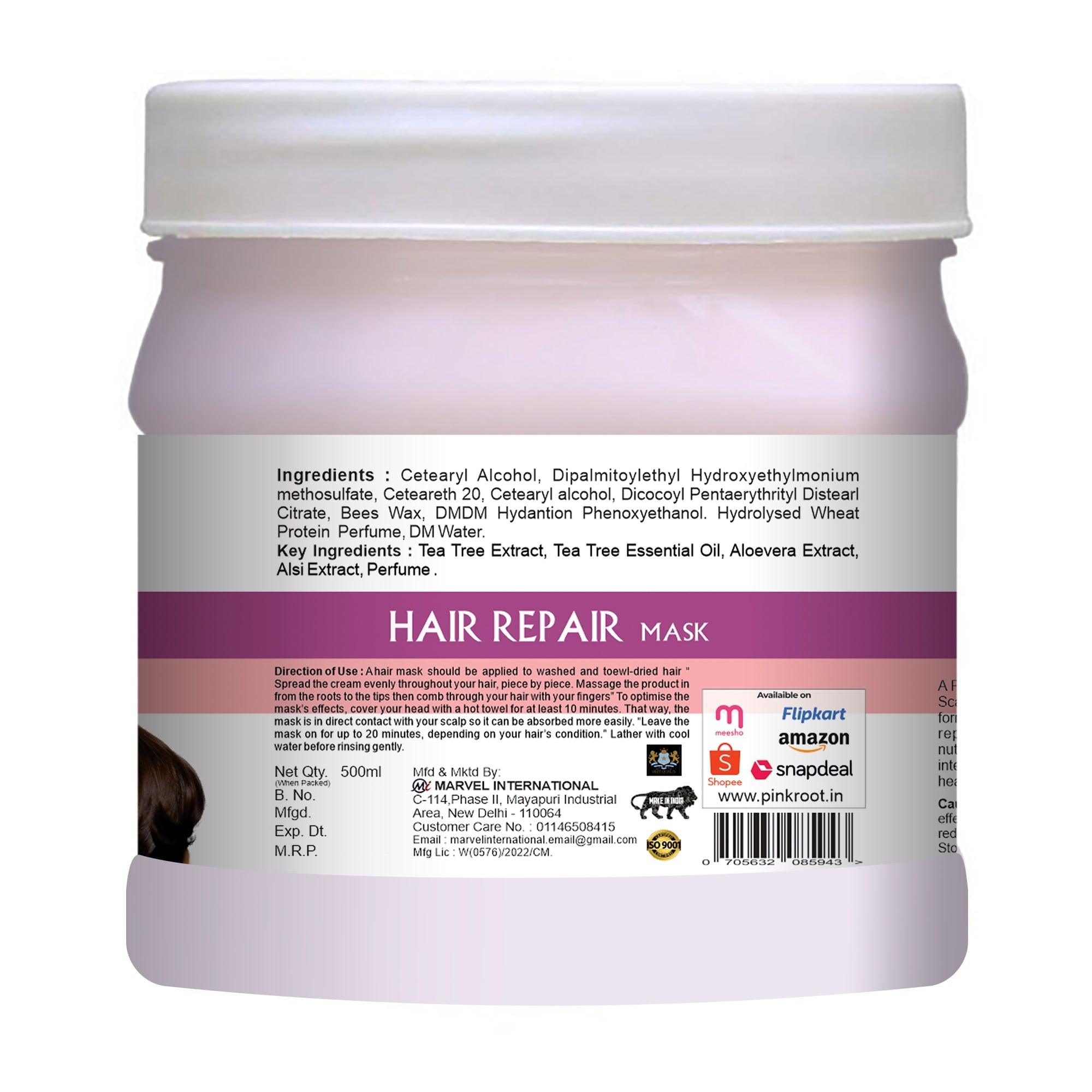 Hair Repair Spa Mask Protein Treatment 500gm - Pink Root