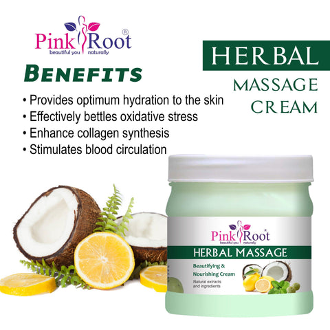 Herbal Massage Beautifying & Nourishing Cream 500ml - Pink Root