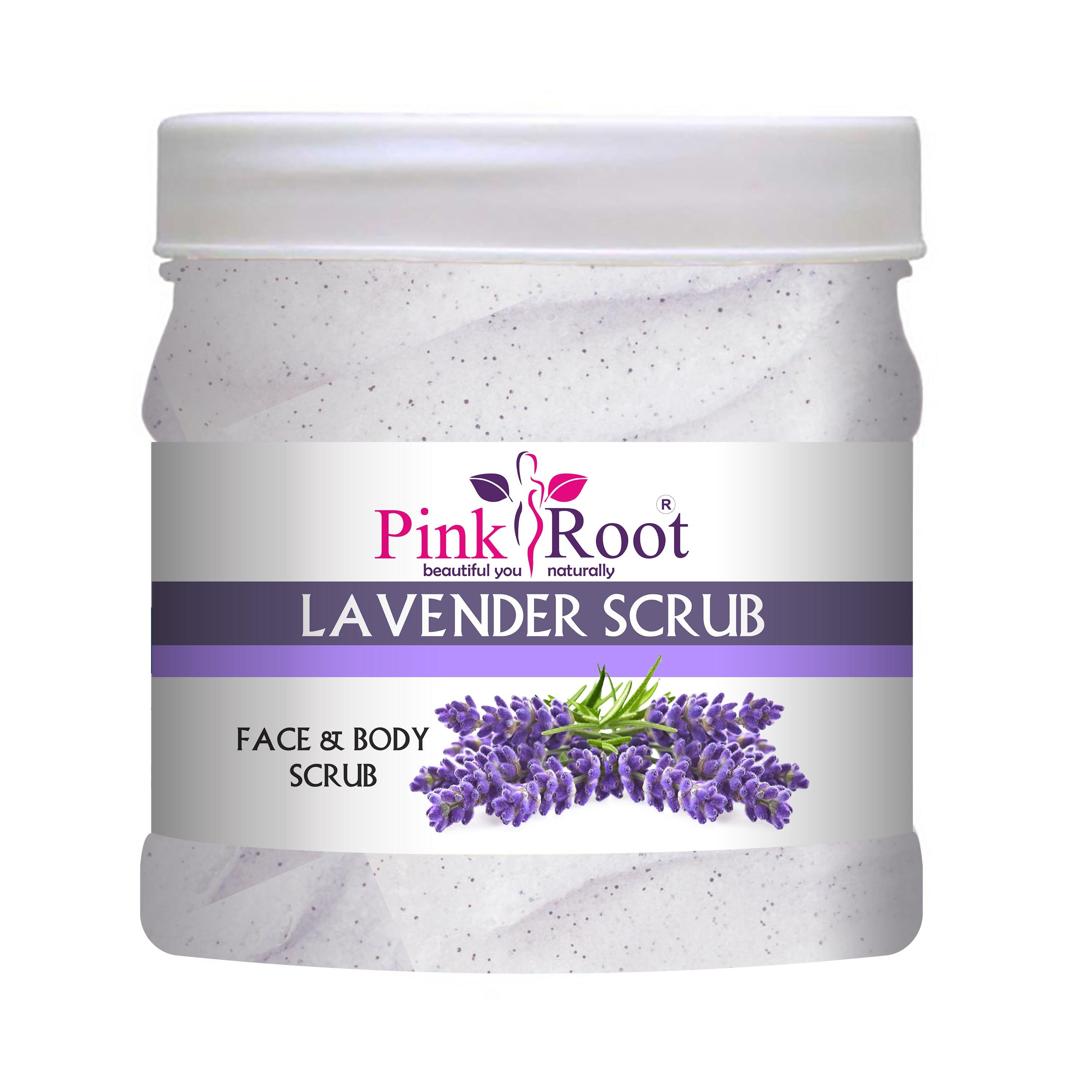 Lavender Scrub Face & Body Scrub 500ml - Pink Root
