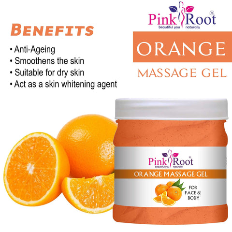 Orange Massage Gel 500ml - Pink Root