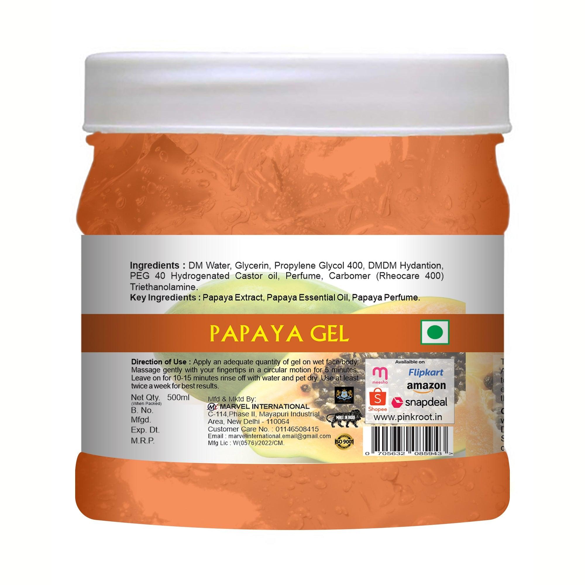 Papaya Gel with Papaya Extract 500ml - Pink Root