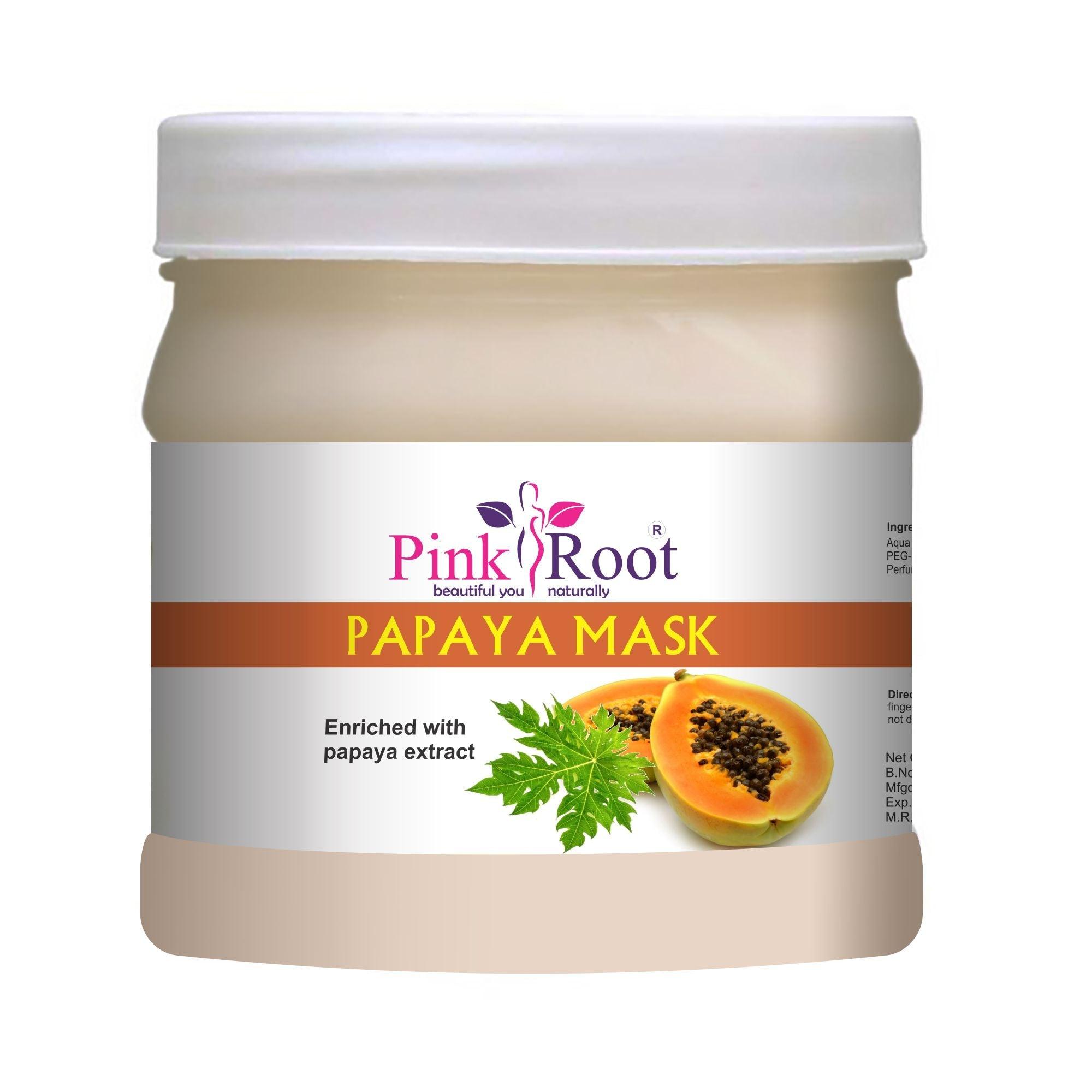 Papaya Mask Enriched with papaya extract 500gm - Pink Root