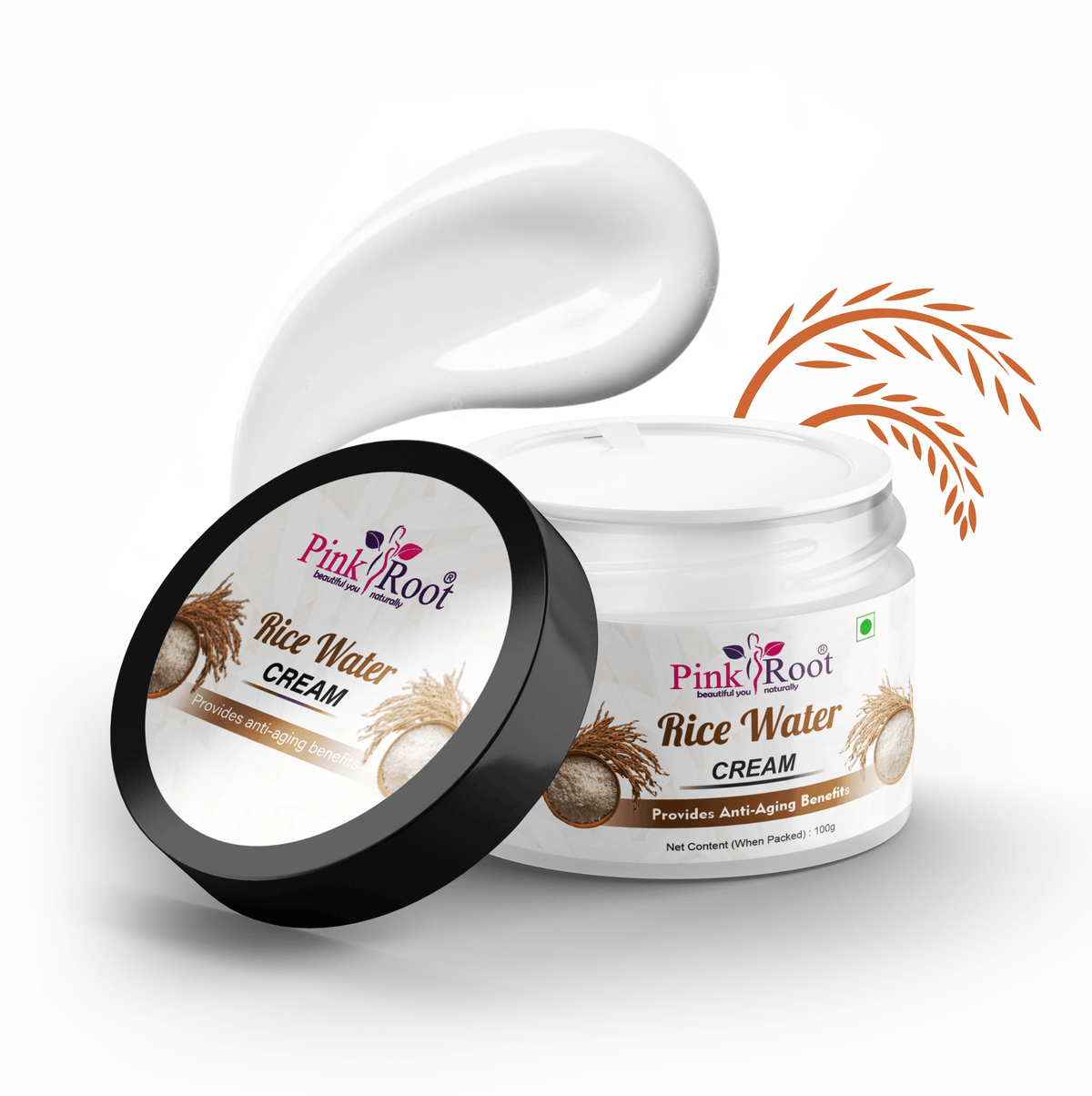 Rice water Face & body Cream 100gm - Pink Root