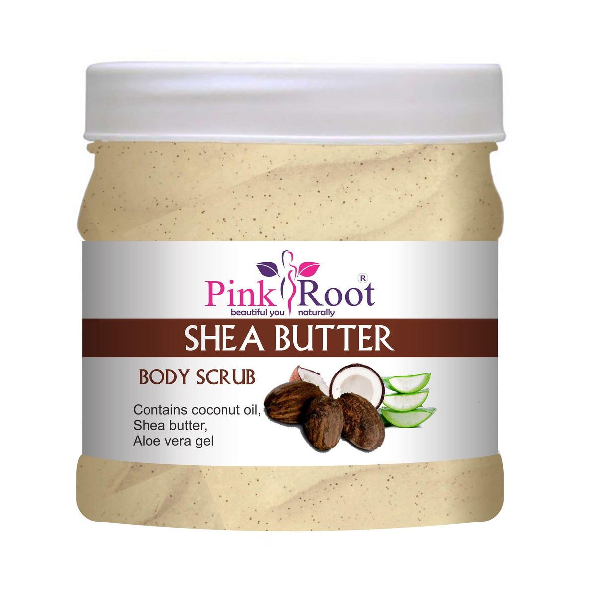 Shea Butter Body Scrub 500ml - Pink Root